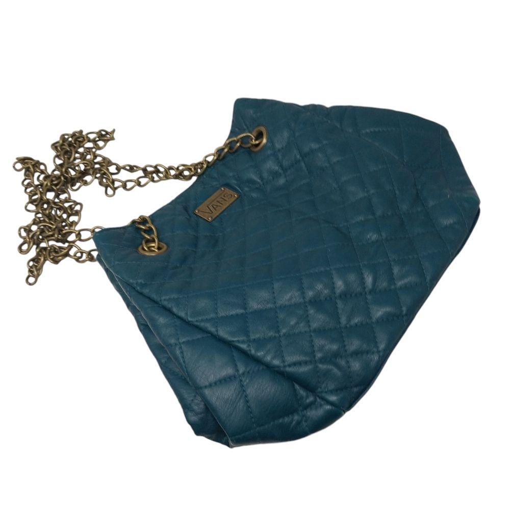 Dark Green Vans Shoulder Bag With Chain Strap Dark Green Vans Shoulder Bag With Chain Strap